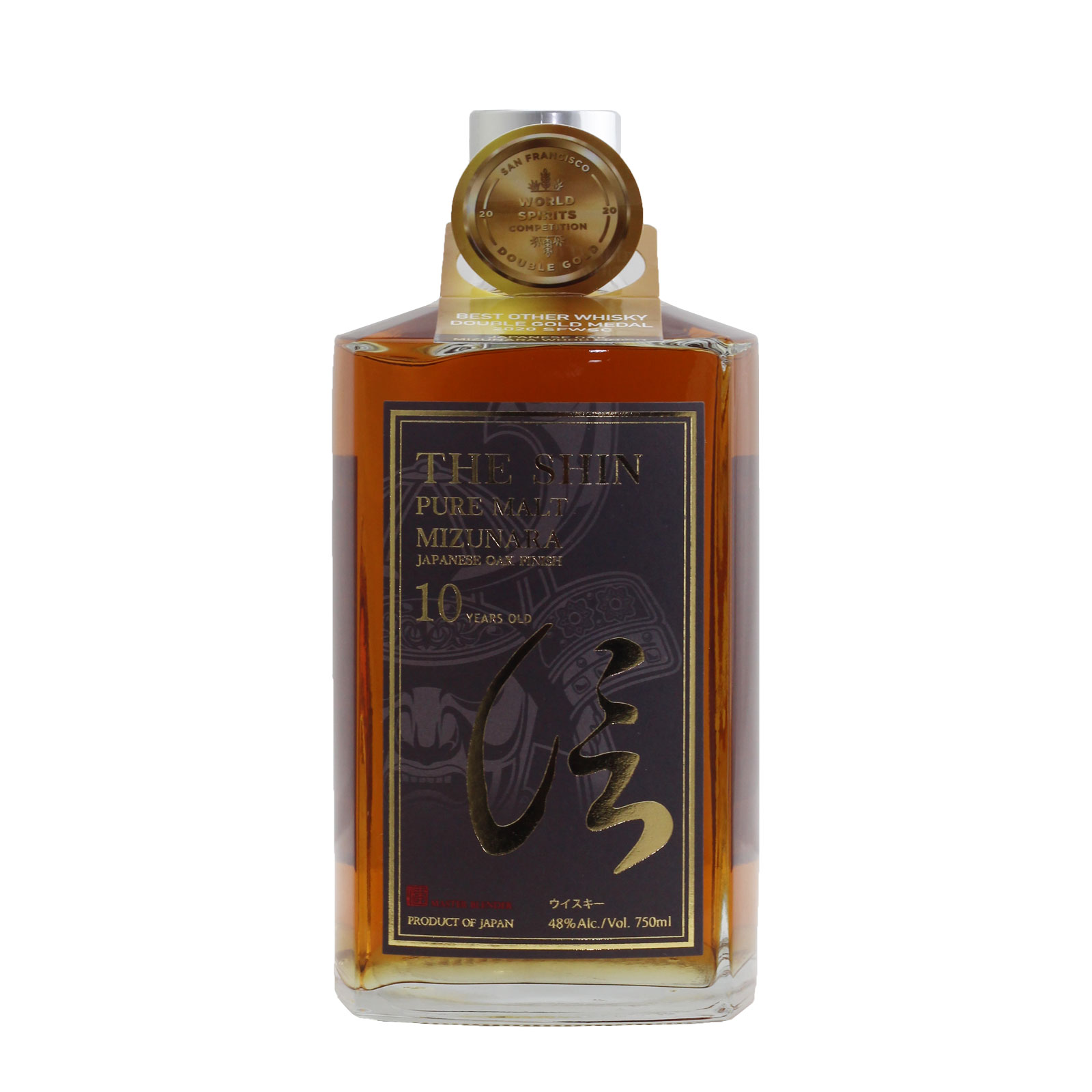 The Shin Pure Malt Whisky Mizunara Finish 10 Year Old 48% 750ml